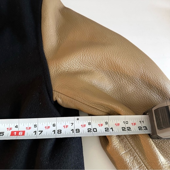 Nike Tech NSW Rare Destroyer Bomber Leather/Wool Varsity Jacket size M EUC - Picture 8 of 16